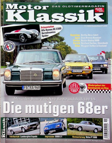 Deckblatt Motor Klassik (11/2008)